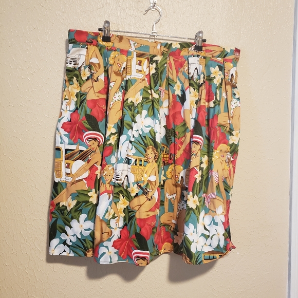 Grace Karin Pinup Pleated Hawaiian Skirt XXXL‎ - Picture 4 of 12